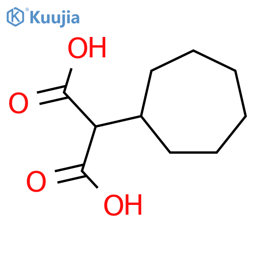 2-cycloheptylpropanedioic acid structure