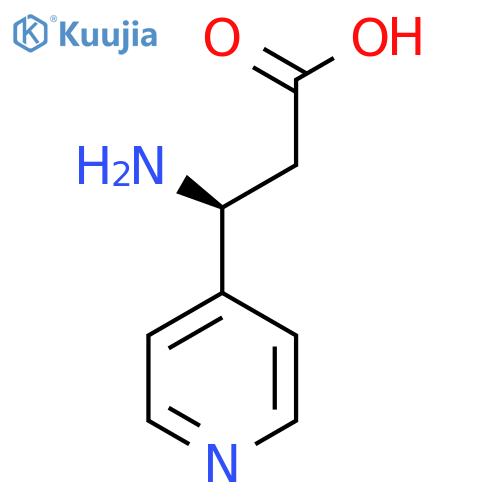 (S)-3-Amino-3-(pyridin-4-yl)propanoic acid structure