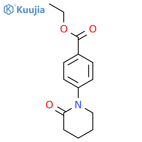 Benzoic acid, 4-(2-oxo-1-piperidinyl)-, ethyl ester structure