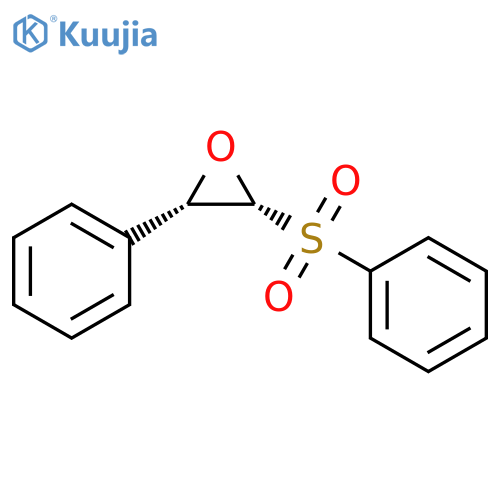 Oxirane, 2-phenyl-3-(phenylsulfonyl)-, (2S,3R)- structure