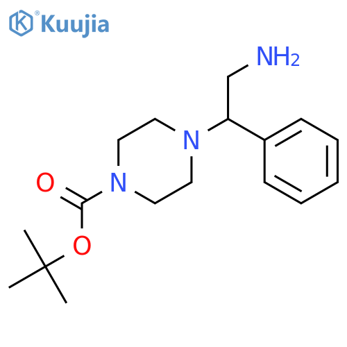 T-Butyl-4-(2-Amino-1-Phenylethyl)Piperazine Carboxylate structure