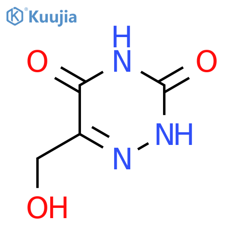 1,2,4-Triazine-3,5(2H,4H)-dione, 6-(hydroxymethyl)- (9CI) structure