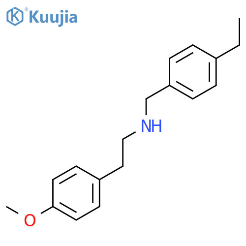 (4-Ethyl-benzyl)-2-(4-methoxy-phenyl)-ethyl-amine structure