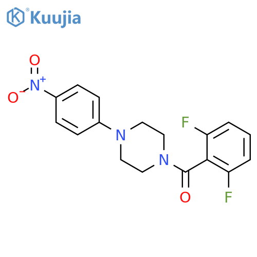 PIPERAZINE, 1-(2,6-DIFLUOROBENZOYL)-4-(4-NITROPHENYL)- structure