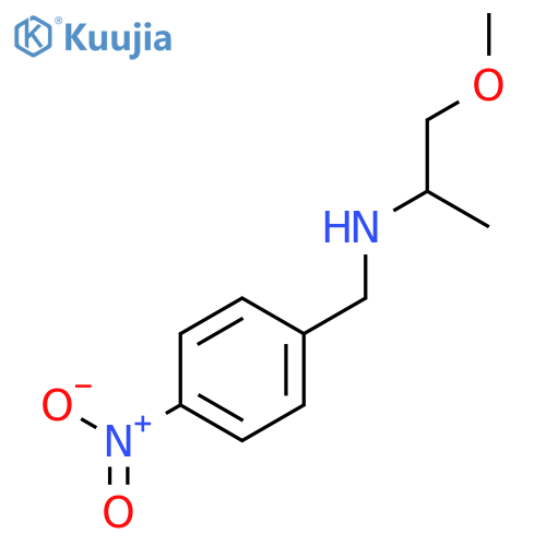 (2-methoxy-1-methylethyl)(4-nitrobenzyl)amine structure