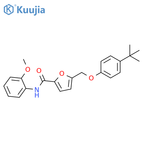 <br>5-(4-tert-Butyl-phenoxymethyl)-furan-2-carboxylic acid (2-methoxy-phenyl)-a mide structure