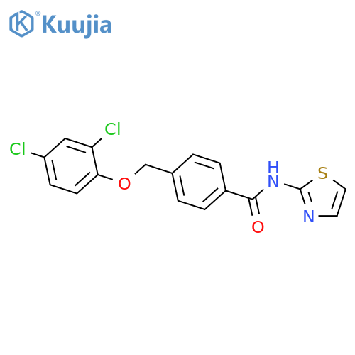 4-(2,4-Dichloro-phenoxymethyl)-N-thiazol-2-yl-benzamide structure