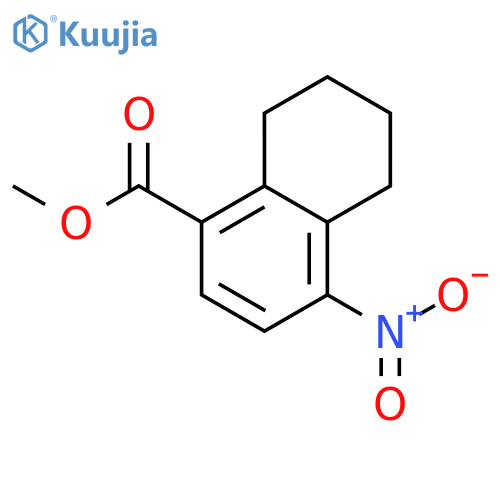 1-NAPHTHALENECARBOXYLIC ACID, 5,6,7,8-TETRAHYDRO-4-NITRO-, METHYL ESTER structure