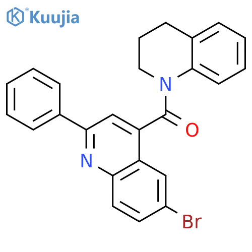 (6-Bromo-2-phenyl-quinolin-4-yl)-(3,4-dihydro-2H-quinolin-1-yl)-methanone structure