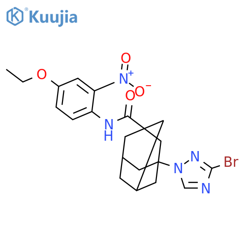 <br>3-(3-Bromo-[1,2,4]triazol-1-yl)-adamantane-1-carboxylic acid (4-ethoxy-2-ni tro-phenyl)-amide structure