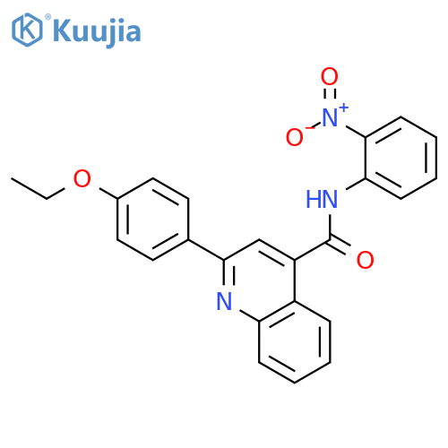 2-(4-ethoxyphenyl)-N-(2-nitrophenyl)quinoline-4-carboxamide structure