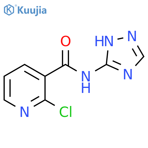 2-chloro-N-(4H-1,2,4-triazol-3-yl)pyridine-3-carboxamide structure