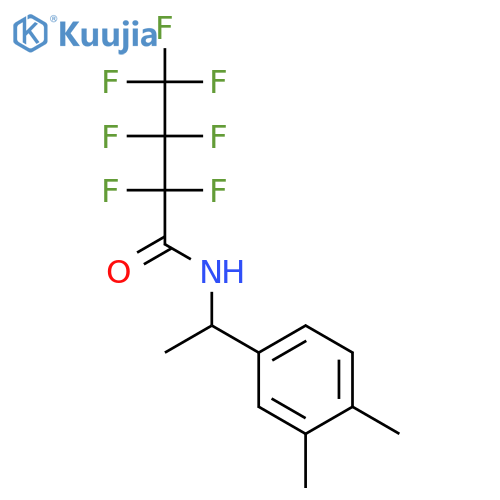 N-[1-(3,4-Dimethyl-phenyl)-ethyl]-2,2,3,3,4,4,4-heptafluoro-butyramide structure
