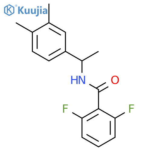 N-[1-(3,4-dimethylphenyl)ethyl]-2,6-difluorobenzamide structure