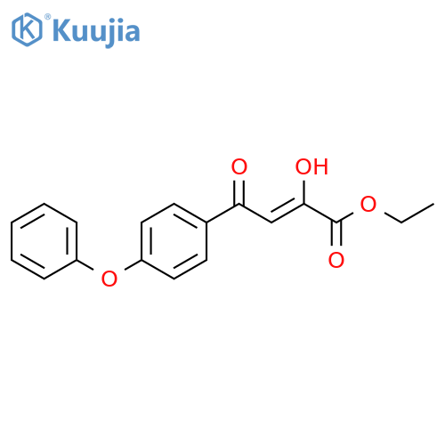 2-BUTENOIC ACID, 2-HYDROXY-4-OXO-4-(4-PHENOXYPHENYL)-, ETHYL ESTER structure
