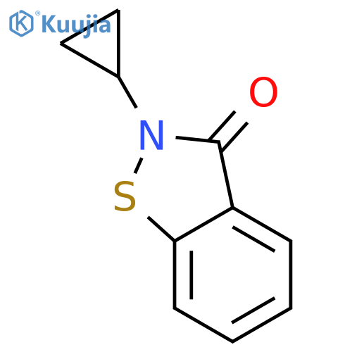 1,2-Benzisothiazol-3(2H)-one, 2-cyclopropyl- structure
