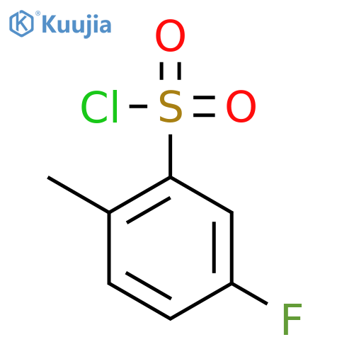 2-methyl-5-fluorobenzene sulphonyl chloride structure
