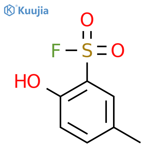 Benzenesulfonyl fluoride, 2-hydroxy-5-methyl- structure