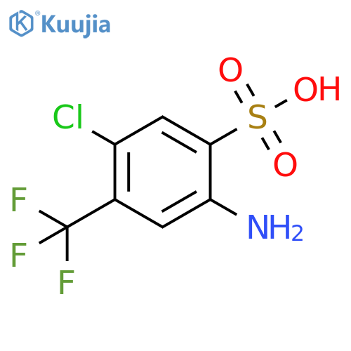 Benzenesulfonic acid, 2-amino-5-chloro-4-(trifluoromethyl)- structure