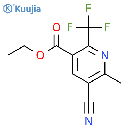 Ethyl 5-Cyano-6-methyl-2-(trifluoromethyl)-nicotinate structure