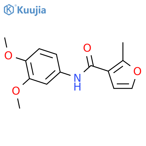 N-(3,4-dimethoxyphenyl)-2-methyl-3-furamide structure