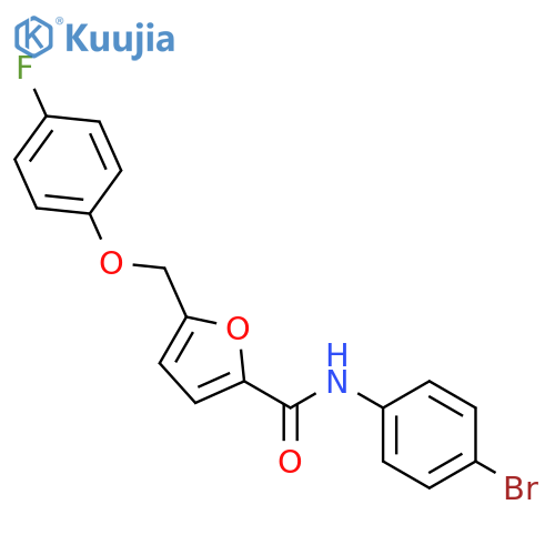 5-(4-Fluoro-phenoxymethyl)-furan-2-carboxylic acid (4-bromo-phenyl)-amide structure