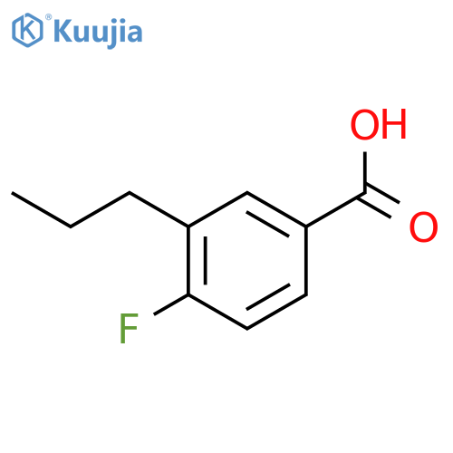 4-Fluoro-3-propylbenzoic acid structure