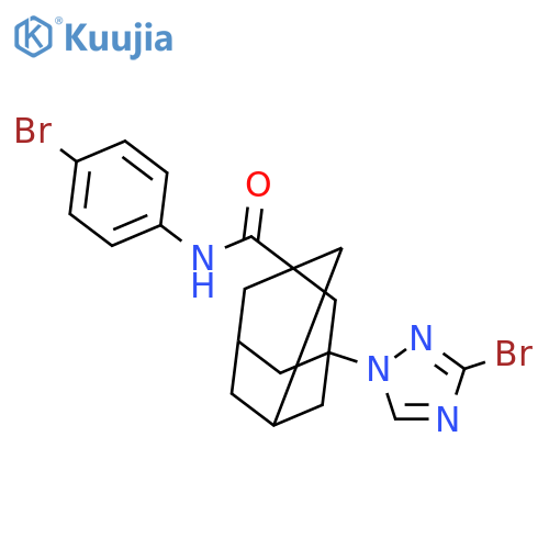 <br>3-(3-Bromo-[1,2,4]triazol-1-yl)-adamantane-1-carboxylic acid (4-bromo-pheny l)-amide structure