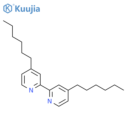 2,2'-Bipyridine,4,4'-dihexyl- structure
