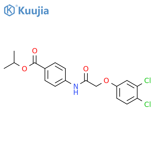 isopropyl 4-{[(3,4-dichlorophenoxy)acetyl]amino}benzoate structure
