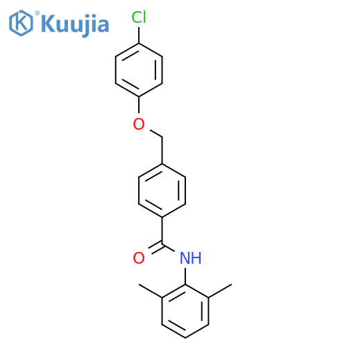 4-[(4-chlorophenoxy)methyl]-N-(2,6-dimethylphenyl)benzamide structure
