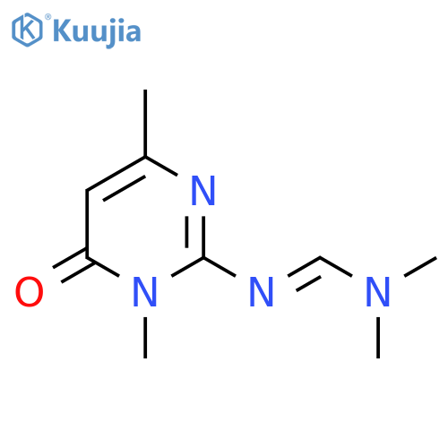 (E)-N'-(1,4-dimethyl-6-oxo-1,6-dihydropyrimidin-2-yl)-N,N-dimethylmethanimidamide structure