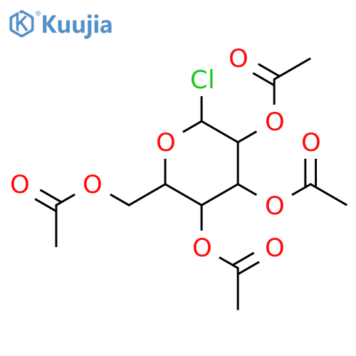 2,3,4,6-Tetra-O-acetyl-α-D-glucopyranosyl chloride structure