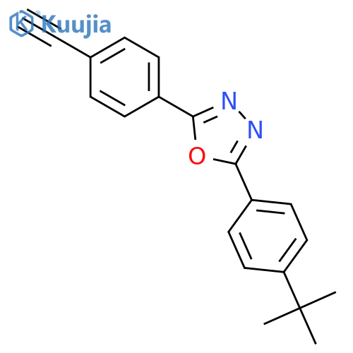 2-(4-tert-Butylphenyl)-5-(4-ethynylphenyl)-1,3,4-oxadiazole structure