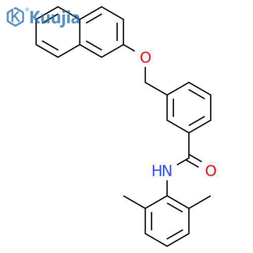 N-(2,6-Dimethyl-phenyl)-3-(naphthalen-2-yloxymethyl)-benzamide structure