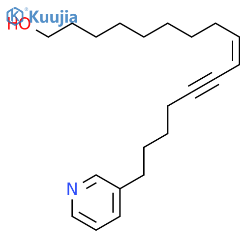 9-Hexadecen-11-yn-1-ol, 16-(3-pyridinyl)-, (9Z)- structure