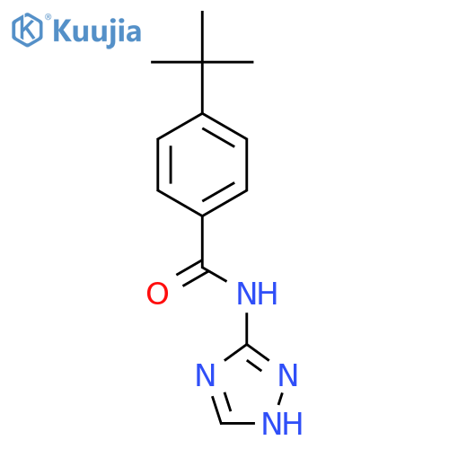 4-tert-butyl-N-1H-1,2,4-triazol-3-ylbenzamide structure