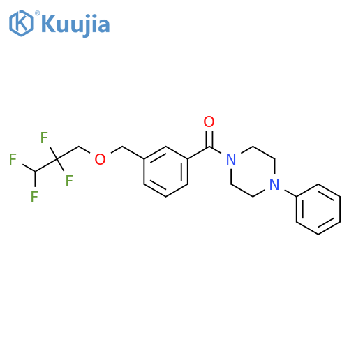 <br>(4-Phenyl-piperazin-1-yl)-[3-(2,2,3,3-tetrafluoro-propoxymethyl)-phenyl]-me thanone structure