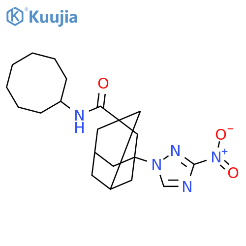<br>3-(3-Nitro-[1,2,4]triazol-1-yl)-adamantane-1-carboxylic acid cyclooctylamid e structure