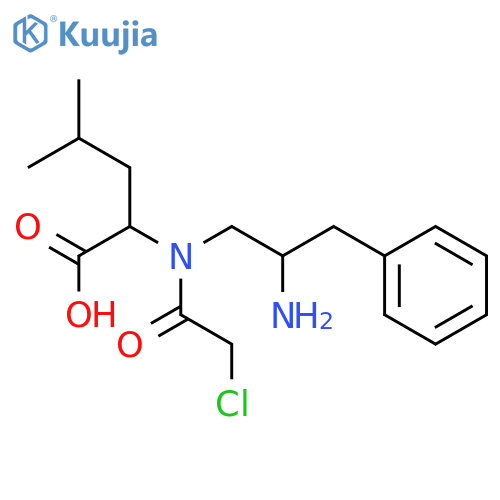 L-Leucine, N-[(2S)-2-amino-3-phenylpropyl]-N-(chloroacetyl)- (9CI) structure