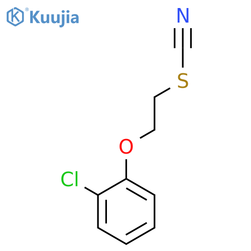 Thiocyanic acid, 2-(2-chlorophenoxy)ethyl ester structure