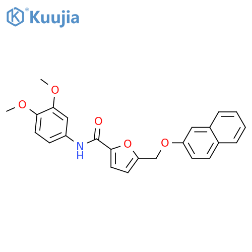 <br>5-(Naphthalen-2-yloxymethyl)-furan-2-carboxylic acid (3,4-dimethoxy-phenyl) -amide structure