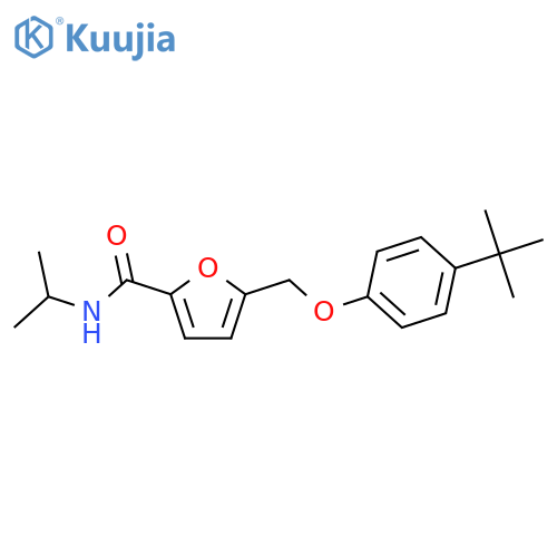 5-[(4-tert-butylphenoxy)methyl]-N-isopropyl-2-furamide structure