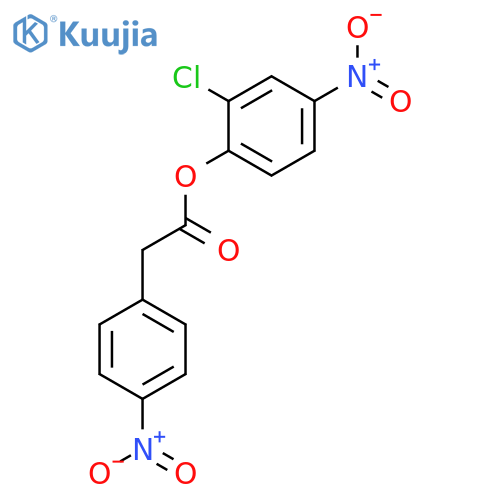 Benzeneacetic acid, 4-nitro-, 2-chloro-4-nitrophenyl ester structure