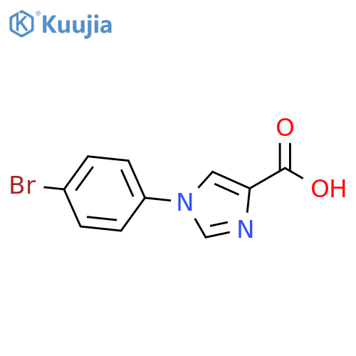 1-(4-bromophenyl)-1H-imidazole-4-carboxylic acid structure