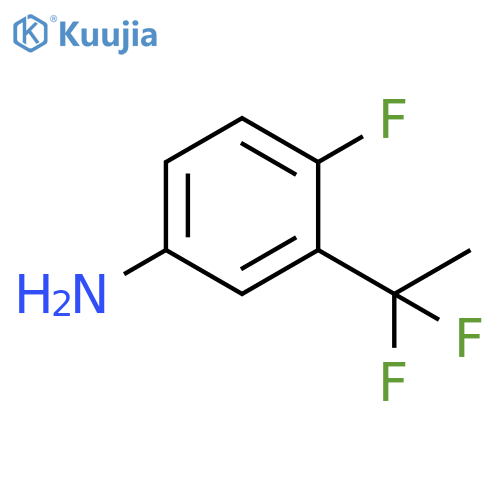 3-(1,1-difluoroethyl)-4-fluoro-aniline structure