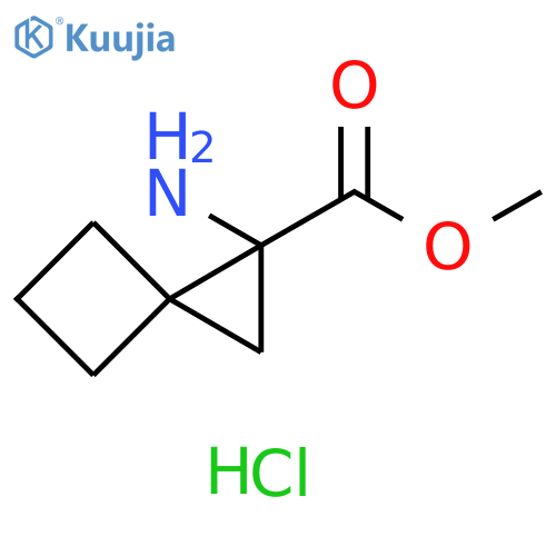 Spiro[2.3]hexane-1-carboxylic acid, 1-amino-, methyl ester, hydrochloride (1:1) structure