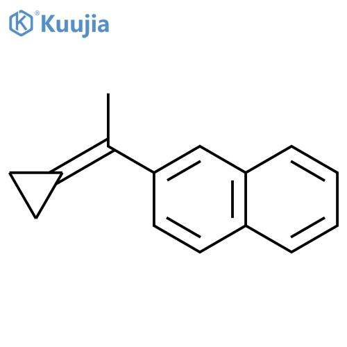 NAPHTHALENE, 2-(1-CYCLOPROPYLIDENEETHYL)- structure