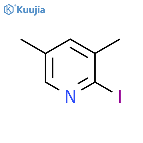 2-iodo-3,5-dimethyl-pyridine structure