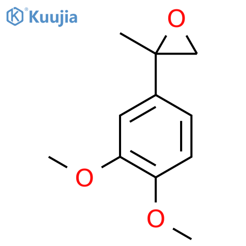 2-(3,4-dimethoxyphenyl)-2-methyloxirane structure